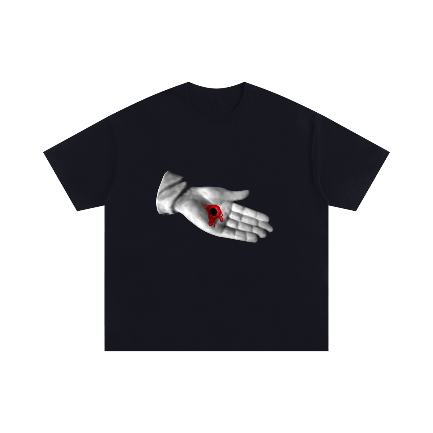 Stigmata Hand Artist series  Margie Schnibbe Unisex Oversized Cotton T-Shirt